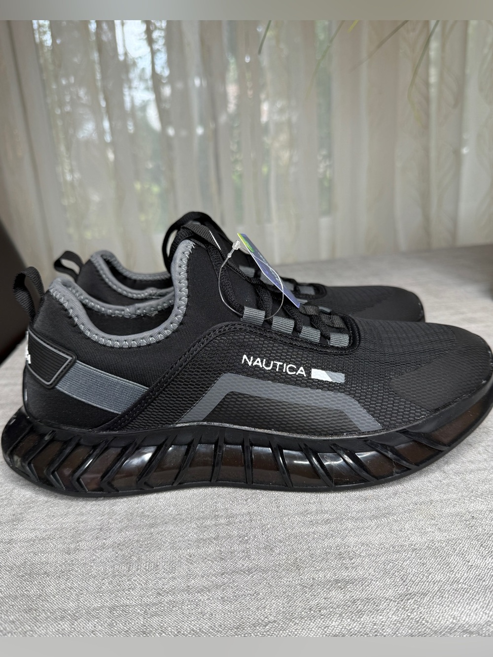 Nautica Liard Men's Ortholite Black Sneakers Size 9.5